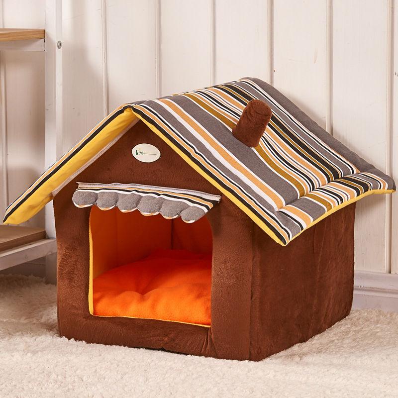 Striped Removable Cover Pet House